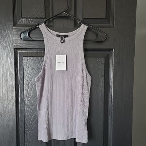 Forever 21 Heather Gray Ribbed Tank Top
